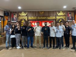 Ketua SMSI Lampung Bersama Pengurus Menggelar Audiensi Dengan KPU Lampung