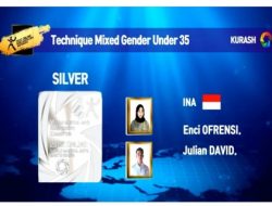 Julian David Peringkat 2 Kejuaraan Kurash Dunia