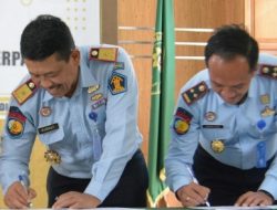 Kalapas Tanda Tangani Perjanjian Kerjasama Dengan PN Kabupaten Madiun