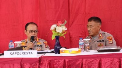 Kapolresta Bandarlampung Lakukan Kunjungan Kerja ke Polsek Teluk Betung Timur