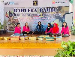 Bersinergi Dengan PT. Bukit Asam, WBP Lapas Perempuan Kelas IIA Bandarlampung Buat Kerajinan dari Limbah Bambu