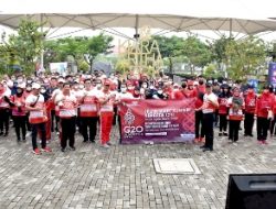 Jalan Santai Bentuk Glorifikasi Kemenkumham Jabar Sukseskan KTT G20 Nusa Dua Bali