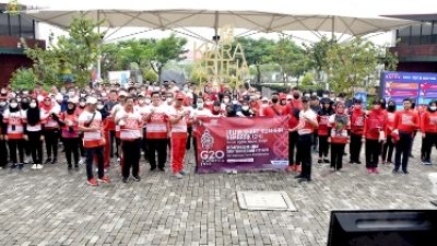 Jalan Santai Bentuk Glorifikasi Kemenkumham Jabar Sukseskan KTT G20 Nusa Dua Bali