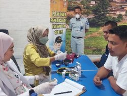 Persiapan Nataru 2022 Jasa Raharja Lakukan Cek Kesehatan ke 50 Driver dan Kru Bus Damri