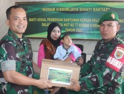 Peduli Anak Stunting, Dandim 0410/KBL : Jangan Kecil Hati, Rawat Mereka Dengan Penuh Kasih Sayang