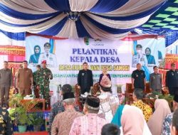 Dankima Brigif 4 Marinir/BS Hadiri Pelantikan dan Pengambilan Sumpah Kepala Desa Binaan