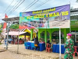 Brigif 4 Marinir/BS Gelar Bhakti Sosial Jelang HUT ke-19
