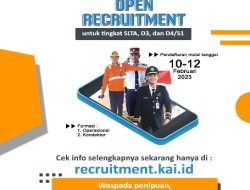 KAI Buka Rekrutmen Eksternal, Pendaftaran Hingga 12 Februari