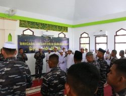Brigif 4 Marinir/BS Gelar Bersholawat Secara Serentak Jelang Usia 19 Tahun