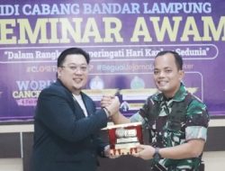 Cegah Kanker Dikalangan Persit, Kodim 0410/KBL Menggelar Seminar Awam IDI Bandarlampung