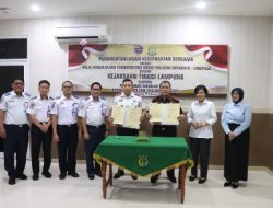 Kejati Lampung Laksanakan Perjanjian Kerjasama Balai Transportasi Darat Wilayah VI Bengkulu – Lampung