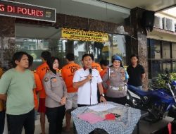 Sat Reskrim Polresta Bandar Lampung Bersama Polda Lampung Ungkap Kasus Pencurian Rumah Kosong dan Curanmor