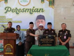 Kajati Nanang Sigit Yulianto Resmikan Renovasi Masjid Ar Ridho Kejati Lampung