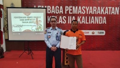 Hari Raya Nyepi, Warga Binaan Beragama Hindu Lapas Kalianda Mendapat Remisi Khusus