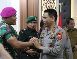 Wujudkan Sinergitas, Danbrigif 4 Marinir/BS Hadiri Undangan Pisah Sambut Kapolda Lampung