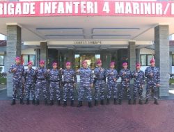 Mayor Mar Dedik Kristiawan Pimpin Kompi Markas Brigif 4 Marinir/BS