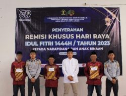 WBP Lapas Kotaagung Terima Remisi 232 Khusus Hari Raya Idul Fitri 1444 H