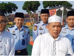 Warga Binaan Lapas Narkotika Bandarlampung Ikuti Shalat Idul Fitri 1444 H