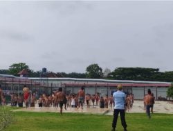 WBP Rutan Kotabumi Jaga Kebugaran Tubuh Dengan Senam Pagi