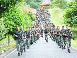 Semangat Menjaga Kebugaran Tubuh, Prajurit Batalyon Infanteri 7 Marinir Gelar Hanmars