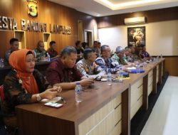 Polresta Bandarlampung Gelar Rapat Koordinasi Kesiapan Pengamanan Konser Slank di Bandar Lampung
