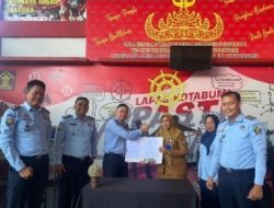 Tingkatkan Pembinaan, Lapas Kelas IIA Kotabumi Laksanakan Perjanjian Kerjasama