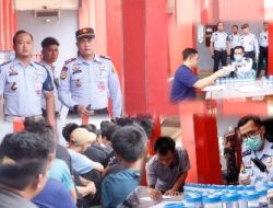 Deteksi Dini Gangguan Kamtib, Puluhan Warga Binaan Rutan Kelas IIB Bengkulu di Tes Urin