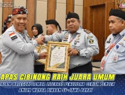 Lapas Cibinong Raih Juara Umum Dalam Kategori Lomba Literasi Penulisan Cerita Pendek Antar Warga Binaan Se-Jawa Barat