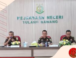Kejari Tulang Bawang Menerima Kunjungan Asisten Intelijen Kejati Lampung