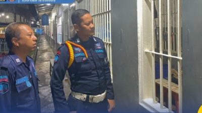 Cegah Sangguan Kamtib, Petugas Regu Jaga Laksanakan Troling Secara Berkala