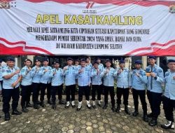 Lapas Kalianda Ikuti Apel Gabungan Kasatkamling di Mako Polres Lamsel