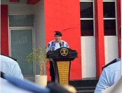 Karutan Pimpin Apel Kesiagaan Serentak Jelang Libur Hari Raya Idul Adha di Rutan Kelas I Jakarta Pusat