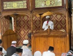 Rayakan Idul Adha 1444H, Lapas Rajabasa Laksanakan Sholat Berjamaah di Masjid Darut Taubah