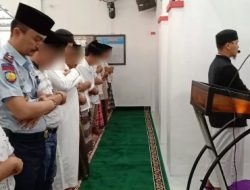 Merayakan Hari Raya Idul Adha 1444 H, Pegawai dan WBP Rutan Kotabumi Padati Masjid Al-Hidayah