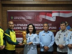 Kakanwil Sorta Delima Lepas 13 Atlet Pengayoman Dalam Rangka Kegiatan Pekan Olahraga Nasional XVI Korpri 2023