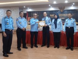 Bapas Kelas II Bandarlampung Raih Penghargaan Terbaik I Dalam Capaian Kinerja Terbaik Semester I Tahun Anggaran 2023