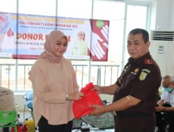 Semarak HBA ke-63, Kejati Lampung Gelar Donor Darah dan Khitan Massal