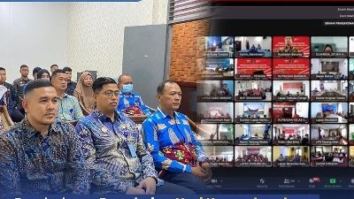 Rutan Sukadana dan Jajaran Mengikuti Pembukaan Rangkaian Hari Kemenkumham HDKD Ke-78 Tahun 2023