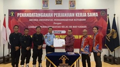 Tingkatkan SDM Berkualitas, Lapas Way Kanan Bekerja Sama Dengan UMKO Lanjutkan Program Studi Magister Hukum Bagi Petugas