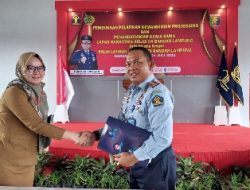 Tingkatkan Sinergi, Lapas Narkotika Kelas IIA Bandar Lampung Laksanakan Perjanjian Kerjasama Dengan Balai Latihan Kerja