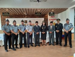 Kepala Rutan Kotabumi Ikuti Upacara Bendera Dalam Rangka Hari Lahir Kemenkumham Ke-78
