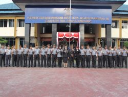 Kalapas Kalianda Ikuti Upacara Peringatan Hari Kemenkumham ke-78 di Kanwil Kemenkumham Lampung