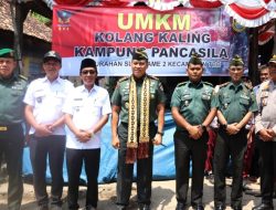 Danpusterad Kunjungi Kampung Pancasila Wilayah Kodim 0410/KBL