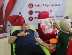 Bantu Sesama, Karutan Kelas I Jakarta Pusat Beserta Jajaran Mengikuti Aksi Donor Darah