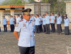 Kalapas Narkotika Kelas IIA Bandar Lampung Laksanakan Ziarah dan Upacara Tabur Bunga di Taman Makam Pahlawan