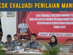 Optimis Raih WBK, Kepala Kantor Imigrasi Kelas I TPI Bandar Lampung Ikuti Desk Evaluasi Penilaian Mandiri