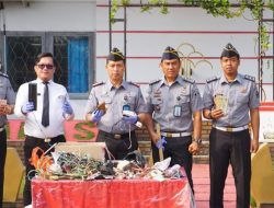 Lapas Kalianda Gelar Pemusnahan Barang Bukti Hasil Sitaan, Kalapas: Kami Kompak dalam Berkomitmen