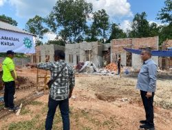 Kadivmin Tinjau Progres Pembangunan Rumah Dinas Kanim Kelas II Non TPI Kotabumi