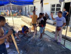 Lapas Kelas IIB Manokwari Terus Kembangkan Percetakan Batako Hasil Karya Narapidana