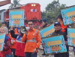 Sambut Harhubnas dan Pekan Keselamatan Perlintasan Sebidang, KAI bersama Stakeholder Gelar Kampanye Keselamatan di Perlintasan Sebidang